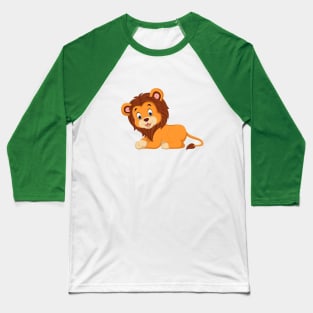 Lion cartoon Baseball T-Shirt